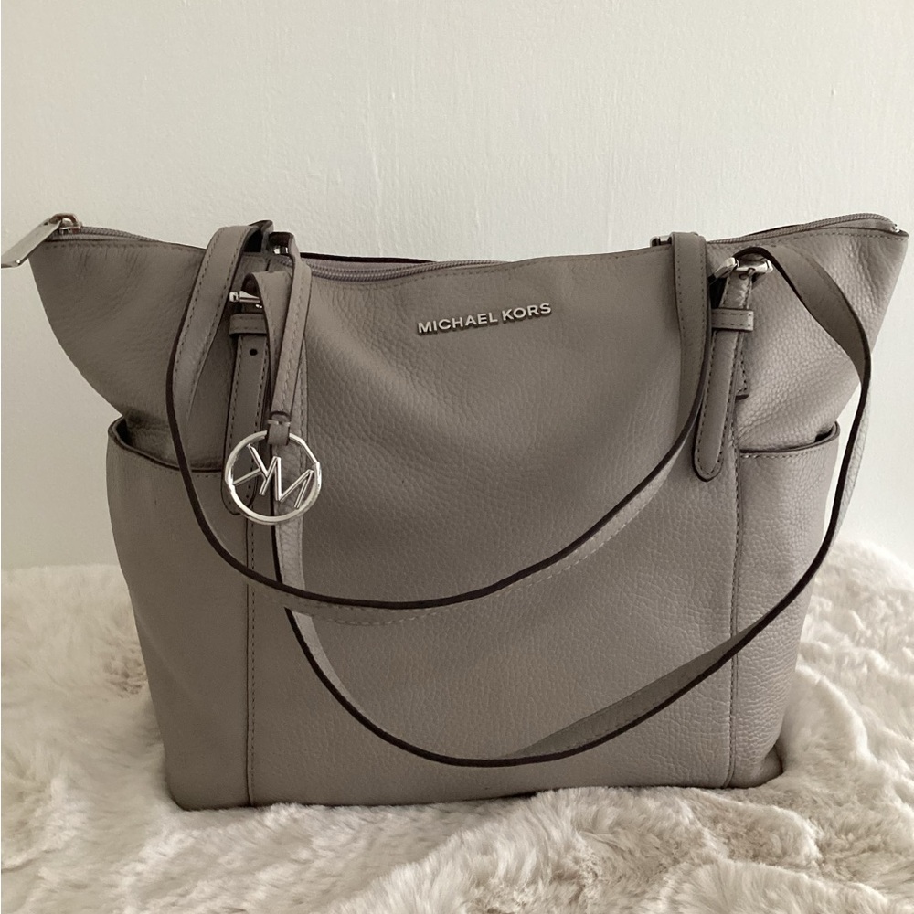 Michael Kors Jet Set Gray Tote Purse